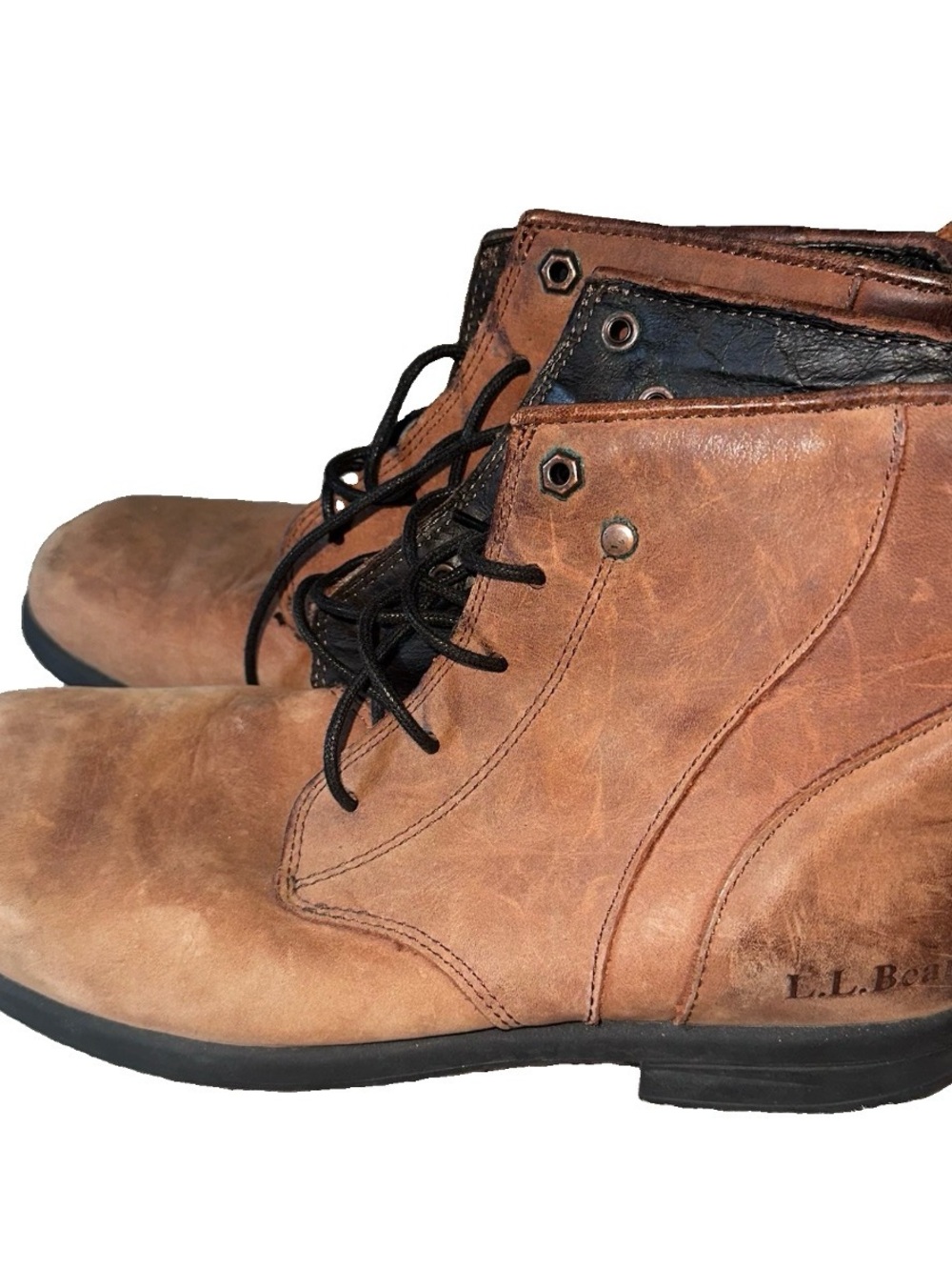 L.L. Bean Tan Brown Leather Chukka Boots